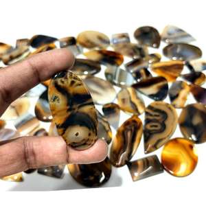 Ágata de Montana Natural al por Mayor, Gema Suelta de Alta Calidad, Cabujón de Ágata Dendrítica de Musgo de Montana Multicolor para la Fabricación de Joyas - Product Image 3