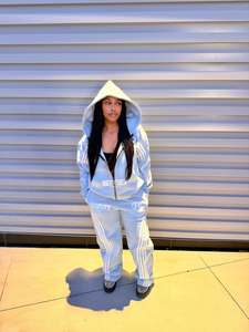 Ensemble de survêtement pour homme, sweat-shirt et pantalon de survêtement délavés à l'acide, jogging et sweat-shirt déchirés - Product Image 3