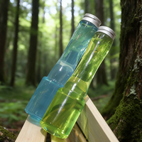Sans BPA 200ml Bouteilles de boissons froides en forme de tour en plastique PET vides Conteneurs de boissons gazeuses en carbone Soda Bouteilles de café à infusion froide