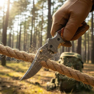 Custom Stainless Damascus Steel Folding Hunting <b>Knife</b> 58HRC Clip Point Serrated Edge Other Handle <b>EDC</b> <b>Pocket</b> Outdoor <b>Utility</b> DIY - Product Image 5