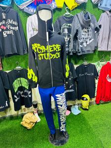 Cotton Fleece Balaclava <b>Hoodies</b> With Custom Neck Label or <b>Work</b> Distressed Embroidery Done by Tansy Industry Low Prices Top - Product Image 4