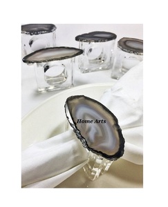 Servilletero de metal de diseño maravilloso con trabajo de resina Servilletero de calidad de lujo de fabricación en Home Arts - Product Image 1