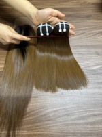 Extensions de cheveux vierges vietnamiens Remy couleur tendance pour femmes, ondulations naturelles douces et boucles italiennes, 100g, double trame machine, closure en dentelle