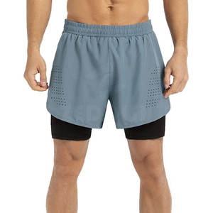 Meilleur prix Sportif Coton Gym Shorts Durable Facile À Porter Respirant Séchage Rapide Fitness Jogger Shorts Taille Moyenne Fermeture Élastique Solide - Product Image 2