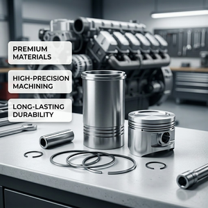 Pièces d'excavateur d'origine 6D31 6D34 6D14 6D15 6D16 6D17 6D22 6D24 Kit de chemise de cylindre et de piston pour moteur Mitsubishi - Product Image 4