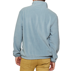 100% Polyester Exclusive Full Zip up <b>Stand</b> Collar Men's Polar Fleece Jackets From Bangladeshi Manufacturer With Customized Logo - Product Image 4