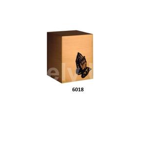 Urnes en laiton bronze de l'emblème de l'armée de l'air pour cendres humaines avec sac en velours gratuit - Product Image 5