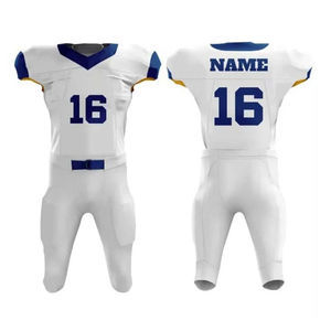 Conjunto de Uniforme de Fútbol Americano Sublimado Personalizado, Ropa de Entrenamiento Profesional para Equipos, Jersey y Pantalones de Fútbol Transpirables para Jóvenes y Adultos - Product Image 6