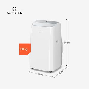 เครื่องปรับอากาศแบบพกพา 12000 BTU สำหรับบ้าน ควบคุมผ่านแอพ WiFi 3 in 1 ระบบทำความเย็น ลดความชื้น พัดลม สำหรับห้องขนาด 20-35 ตร.ม. 65 เดซิเบล สีขาว - Product Image 6
