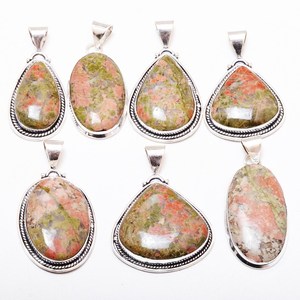 Top qualité naturel Unakite haute poli Cabochon pendentif en pierres précieuses en vrac pour les femmes bijoux personnalisés en gros fabrique - Product Image 4