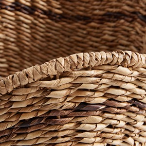 New Item <b>Water</b> Hyacinth Woven Storage Basket Home Organizer Decorative <b>Container</b> Handmade in Vietnam - Product Image 4