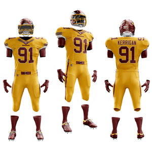 Último Modelo de Ropa Deportiva Americana, Conjunto de 2 Piezas de Uniformes de Fútbol Americano Transpirables con Estampado, Uniformes de Fútbol Americano Elegantes - Product Image 5