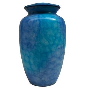 Classic Top <b>Adult</b> Aluminium Cremation Urns Modern Style Metal Funeral Urns With <b>Sticker</b> Finished For Human Ashes - Product Image 3