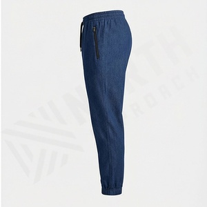 Pantalons de survêtement en coton slim fit pour hommes, personnalisation de la marque, pantalons de sport confortables, fournisseur en gros direct d'usine, durables - Product Image 3