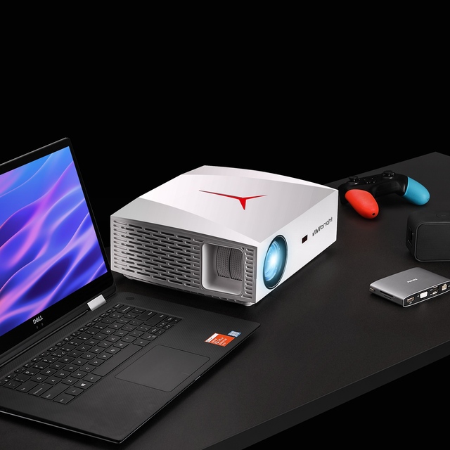 VIVIBRIGHT F40 Hybrid Use LED Manual Projector-Portable Gaming & Home Entertainment with High Brightness