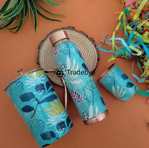 Botella de cobre de diseño para un estilo de vida de bienestar de lujo, tradiciones de salud antiguas, hidratación elegante, calidad premium Tradebyd - Product Image 4