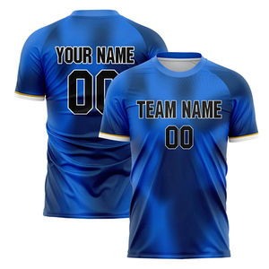 Kit de fútbol personalizado al por mayor, camiseta de fútbol, uniforme, ropa deportiva de entrenamiento, conjunto de ropa de equipo de secado rápido, logotipo frontal corto sublimado unisex - Product Image 5