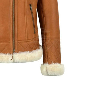 Chaqueta de Cuero de Oveja para Hombre, de Uso en Exteriores, Más Vendida, Precio Económico, al por Mayor, Talla Grande, Transpirable, Chaqueta de Invierno - Product Image 4
