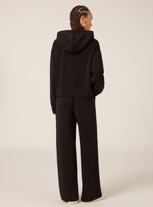 Sudadera con capucha para mujer con estampado personalizado de ajuste clásico-ODM Service Front Logo 100% algodón transpirable y de secado rápido para gimnasio y viajes - Product Image 5