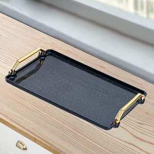 Bandeja de Servicio de Metal Hecha a Mano en India, Ecológica, Apta para Lavavajillas, Elegante, para Uso en el Hogar y Restaurantes, Precios al por Mayor - Product Image 2