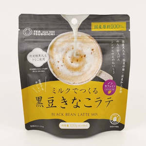 Poudre de latte sans caféine aromatisée au kinako de haricots noirs 100g Japon - Product Image 1
