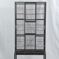 Cage d'élevage extra-large à trois niveaux pour perroquets, perruches, calopsittes et plancturomyopes