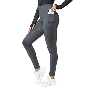2025 mode bleu noir Stretch serré circonférence cheval femmes pantalon personnalisé culotte équestre taille haute pantalon d'équitation - Product Image 5