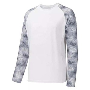 Camisetas de pesca transpirables UV para hombre, venta directa de fábrica, conjuntos de ropa deportiva de invierno a bajo precio, superventas, camisas de pesca lisas de lona - Product Image 2