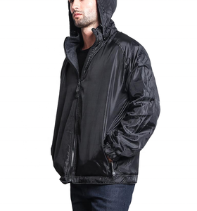Chaqueta de Lluvia de Nailon para Hombre, Diseño 2026, con Capucha, Cuello Alto y Cierre de Cremallera, Transpirable, en Oferta - Product Image 2