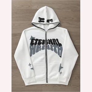 High Quality Cotton Zipper Hoodie Unisex Casual Streetwear - Product Image 1