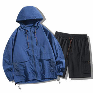 Nouveau ensemble coupe-vent à capuche protégé du soleil pour hommes de meilleure qualité coupe-vent personnalisé en nylon hommes confortable prix raisonnable - Product Image 2