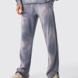 Ensemble survêtement personnalisé 100% coton pour homme, effet délavé au soleil, respirant, en molleton français surdimensionné, 2 pièces, personnalisé pour l'hiver - Product Image 3