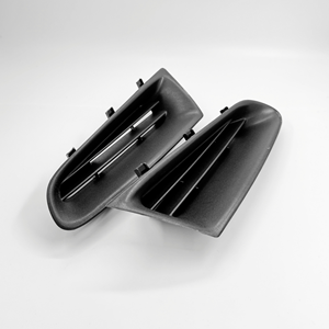 7701208684 Grille d'aération de pare-chocs avant gauche et droite pour Renault Clio III pré-lifting 2005-2009 en plastique PP noir - Product Image 4