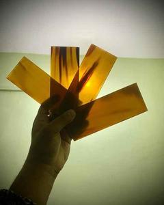 Placa de cuerno de búfalo Material natural para cortar marcos de gafas y palos de zapatos de Crescent Crafts - Product Image 2