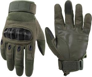 Industria directa Muestra gratis Guantes tácticos Hombres Pantalla táctil Paintball Guantes de motocicleta Guantes tácticos Medio dedo completo Verde - Product Image 1