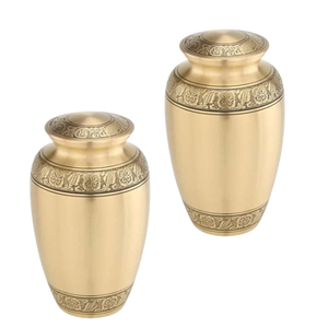 Urna de metal de calidad superior elegante y elegante para urnas de cremación de arte conmemorativo funerario disponibles en cantidad al por mayor - Product Image 4