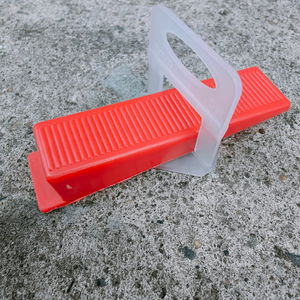 Clips de système de nivellement de carreaux réutilisables 100 pièces par sac pour carrelage en céramique rapide avec outils de carrelage, taille de 1.0mm à 4.5mm - Product Image 4