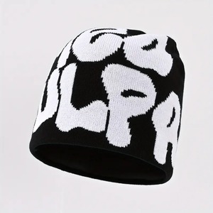 Chapeau beanie ample de qualité supérieure, respirant, imperméable, prêt pour les voyages, design en tricot doux pour un style urbain moderne - Product Image 1