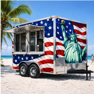Camion de restauration mobile, chariot alimentaire, fourgon de traiteur entièrement équipé, concession de restauration rapide de rue à vendre aux États-Unis et en Europe - Product Image 4