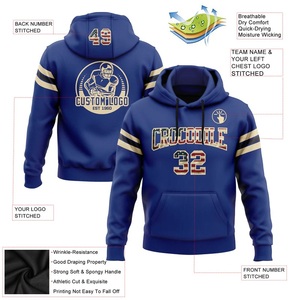 Sudadera CON CAPUCHA DE FÚTBOL AMERICANO OEM para hombre, ropa deportiva de entrenamiento con logotipo de equipo personalizado, sudadera informal de lana - Product Image 2
