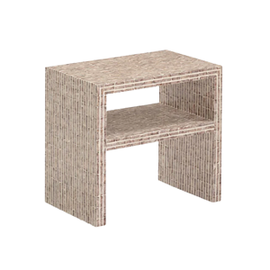 Table d'appoint carrée décorative en nacre Superbe table d'appoint en incrustation de vadrouille Meubles de luxe élégants en gros du Vietnam - Product Image 3