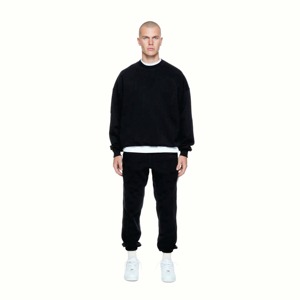 เสื้อสเวตเตอร์คอกลมของผู้ชายเสื้อมีฮู้ดแบบสวมหัวปัก3D ผ้าฝ้าย100% ออกแบบได้ตามต้องการ - Product Image 1