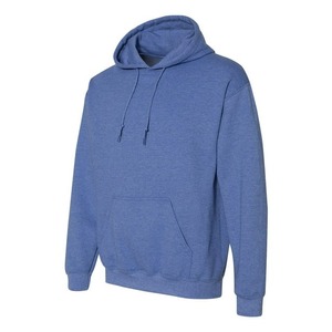 Sweats à capuche 100% coton de haute qualité pull coloré avec logo personnalisé sweats à capuche unis surdimensionnés en tissu éponge épais et épais - Product Image 1