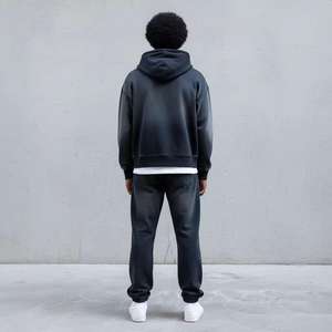 Conjunto Deportivo de Invierno Personalizado de Alta Calidad con Sudadera con Capucha y Pantalones Holgados de Forro Polar - Product Image 6