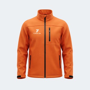 Veste Softshell Unisexe à Col Montant et Fermeture Éclair, Personnalisable, Légère, Imperméable en Toile, Idéale pour l'Automne – Prix Abordable - Product Image 4