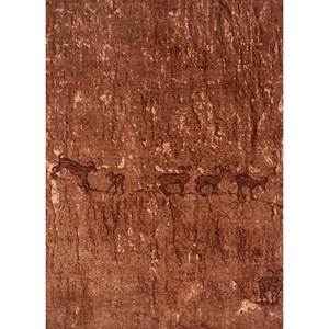 Alfombras de Lana Anudadas a Mano en Rojo Tomillo y Naranja AKWL-1622 para Uso Doméstico - Product Image 1