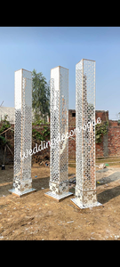 อุปกรณ์ตกแต่งเวทีแต่งงานกรอบรูปดอกไม้ติดผนังฉากหลังติดผนังและอุปกรณ์ตกแต่งลายมันแท็บอื่นๆอีกมากมาย - Product Image 2