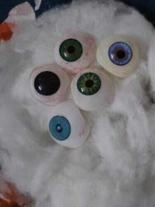 SS Fabricación Vintage Antiguo Artificial Mix Eye Set de 5 piezas Único Color verde azul Ojo protésico humano hecho de plástico - Product Image 6