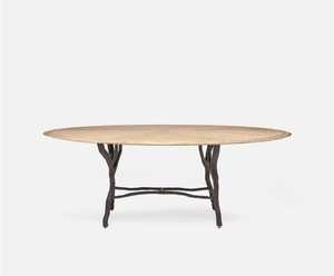 Muebles Modernos de Lujo para Sala de Estar, Mesa de Centro de Hierro de Alta Calidad, Base de Metal con Acabado Natural y Recubrimiento en Polvo Ajustable - Product Image 1