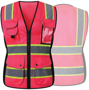 Chaleco DE SEGURIDAD AMARILLO Clase 3 de alta visibilidad Ropa reflectante de malla sólida Construcción Chaleco de seguridad de trabajo de alta visibilidad Hi Vis - Product Image 2